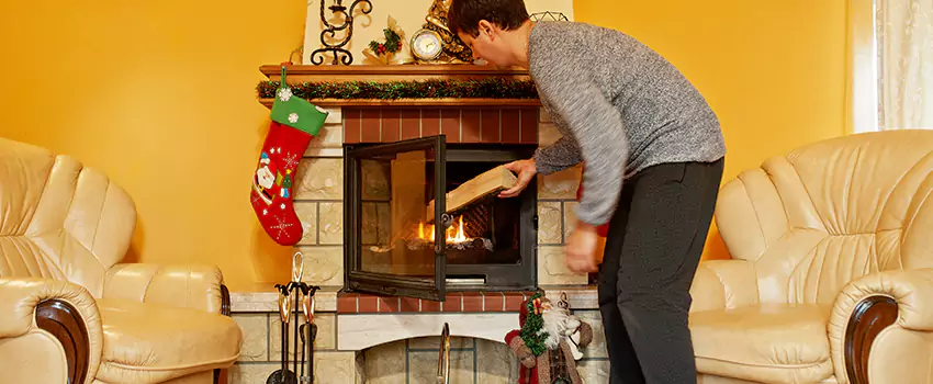 Rusted Metal Fireplace Restoration in Belle Glade, Florida